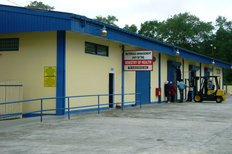 The NEW GPC warehouse at Farm, East Bank Demerara which is rented by USAID on behalf of the Ministry of Health