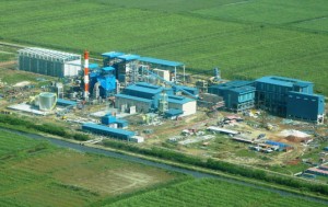 An aerial view of the Skeldon sugar factory in Berbice