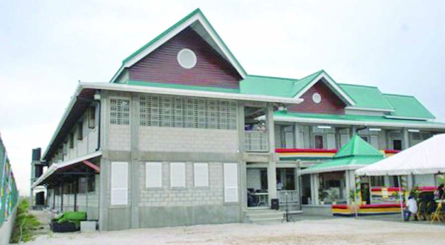 The new dormitory for hinterland scholarship students at Liliendaal, East Coast Demerara 