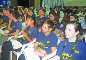 Some of the 40 U.S. B3 members during the launching ceremony on Saturday at Lion’s Den