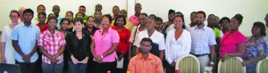 Agro-processors who were trained at the four-day workshop