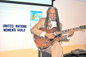 Cannings performing for the United Nations Women's Guild in May 2012 in New York