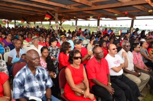 A section of the gathering including government ministers at Babu John on Sunday