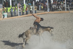 A scene from last year's Rupununi Rodeo