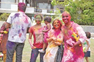 Families enjoying themselves at the Indian Cultural Centre 