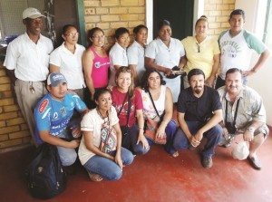 Bolivians posing with Aranaputa Agro-processors Group