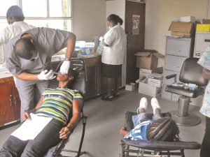 U.S. and local professionals providing dental services to the Long Creek community