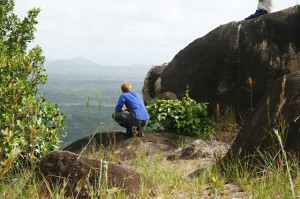 On top of the mountain