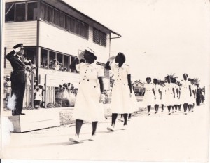 St. John's members salute the Commissioner in 1960