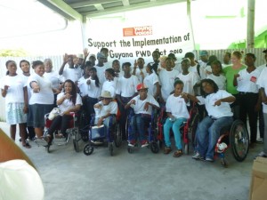 YVG members with various disabilities happily engage in awareness campaigns countrywide