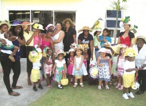 The Kiskadee group of parents, teachers and students at last year's hat show