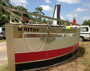 A replica of the Whitby at Highbury during this year’s May 5 commemorations