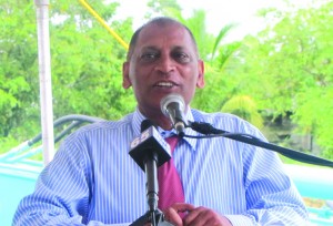 Agriculture Minister Dr Leslie Ramsammy 