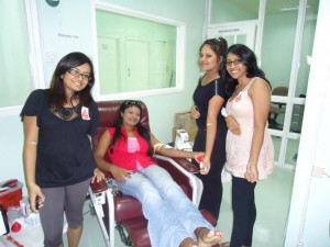 Giving back! Some of DNJ's youths donating blood to the National Blood Transfusion Service.