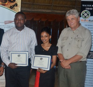 From left to right: Trevon Baird, Nankumarie Singh, and archaeologist Dr Mark Plew