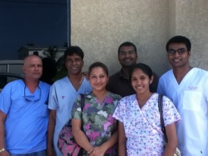 Staff at the dental centre