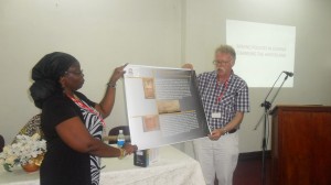 Mutual Cultural Heritage National Archives of the Netherlands Director, Dr Roelof Hol makes notable presentation to GIHR Director Hazel Woolford at the Sixth Annual Research Conference