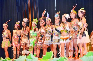 The 10 delegates after the traditional wear segment 