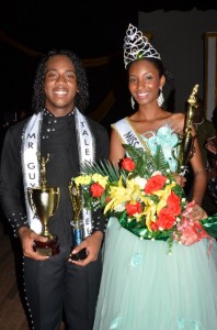 Mr Guyana Talented Teen Kefa Wesley Smith and Miss Guyana Talented Teen Tiffani Bonner