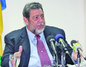 St Vincent and the Grenadines’ Prime Minister Dr Ralph Gonsalves