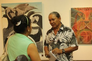 George Simon at the launching of 'Silent Witness' art exhibition at Castellani House