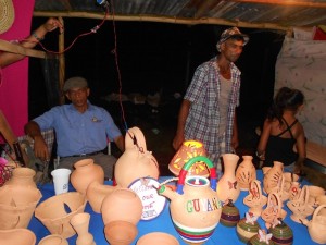 Local pottery on display at the event last year