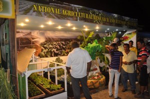 National Agricultural Research and Extension Institute's booth last year showcased Guyana's lush agricultural produce