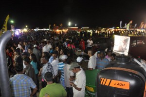 The crowd at Essequibo Night last year at Anna Regina Centre Ground