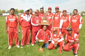 Cricketers Cove team members display their trophies (Photo: Courtesy of Bobby Ramlagan) 