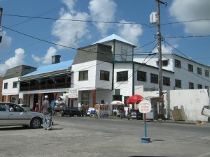 The renovated New Amsterdam Town Hall with its signature tower gone