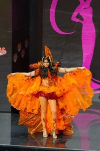 Miss Guyana Universe Roshana displays her national costume