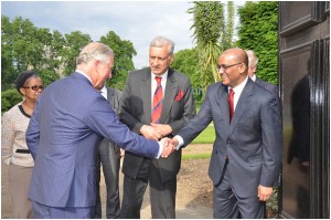 The picture above shows Prince Charles, Commonwealth Secretary General Kamalesh Sharma and former President Bharrat Jagdeo at the first meeting of the expert group in June 2013. The Prince of Wales represented Queen Elizabeth II at the Sri Lanka meeting of heads of government