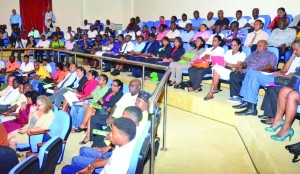 A section of the gathering at the conference centre on Monday  