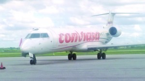 CONVIASA, Venezuela’s national air carrier, made its inaugural flight to Guyana, touching down at the Cheddi Jagan International Airport on Saturday 