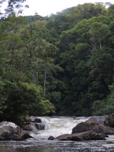 Paima Falls at the mountain foot