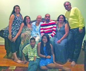 Imam Roshan Ali (third left seated) and family members 