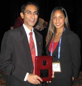 Rambihar with his daughter Sherryn who is also a doctor