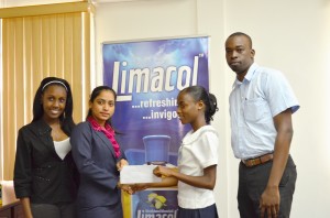 NEW GPC INC Marketing Associate Livasti Bhooplall (second from left) handing over the cheque to Panwave Academy members