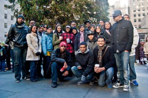 Some members of the Indo Caribbean Alliance organisation based in Queens N.Y. pose for a photo op.