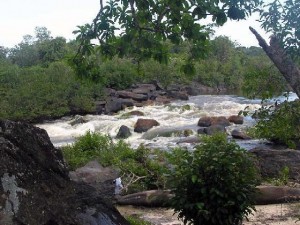 Kurupukari Falls near Fairview village