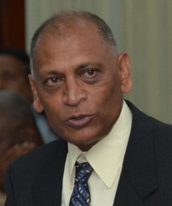 Agriculture Minister,  Dr Leslie Ramsammy