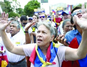 Anti-government protests have quickly become a feature of daily life in some parts of Caracas (BBC photo)