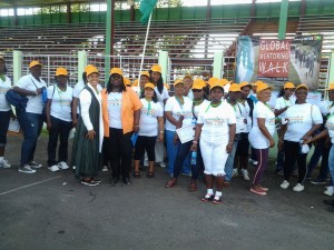 A section of the participants during the walk