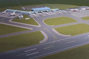 An artist's impression of CJIA's new terminal