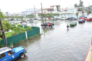 A view of Camp and Quamina streets in Georgetown on Thursday