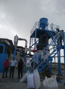 Ramlakhan and Sons Rice Mill converting rice husk to electricity