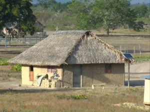 A home in Potarinau, Region Nine benefiting from a solar power unit given by Government (GINA photo)