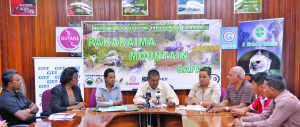 Guyana Tourism Authority Director Indranauth Haralsingh (centre) launches the 13th Pakaraima Mountain Safari in the company of other officials