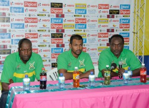 Guyana Amazon Warriors Captain Denesh Ramdin and Carl Hooper