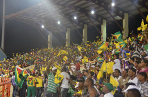 Supporters of the Guyana Amazon Warriors